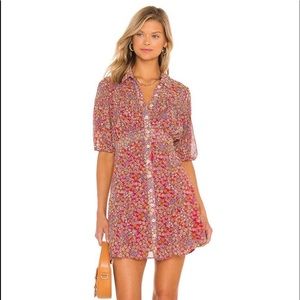 Bonnie Mini Dress in Strawberry Combo